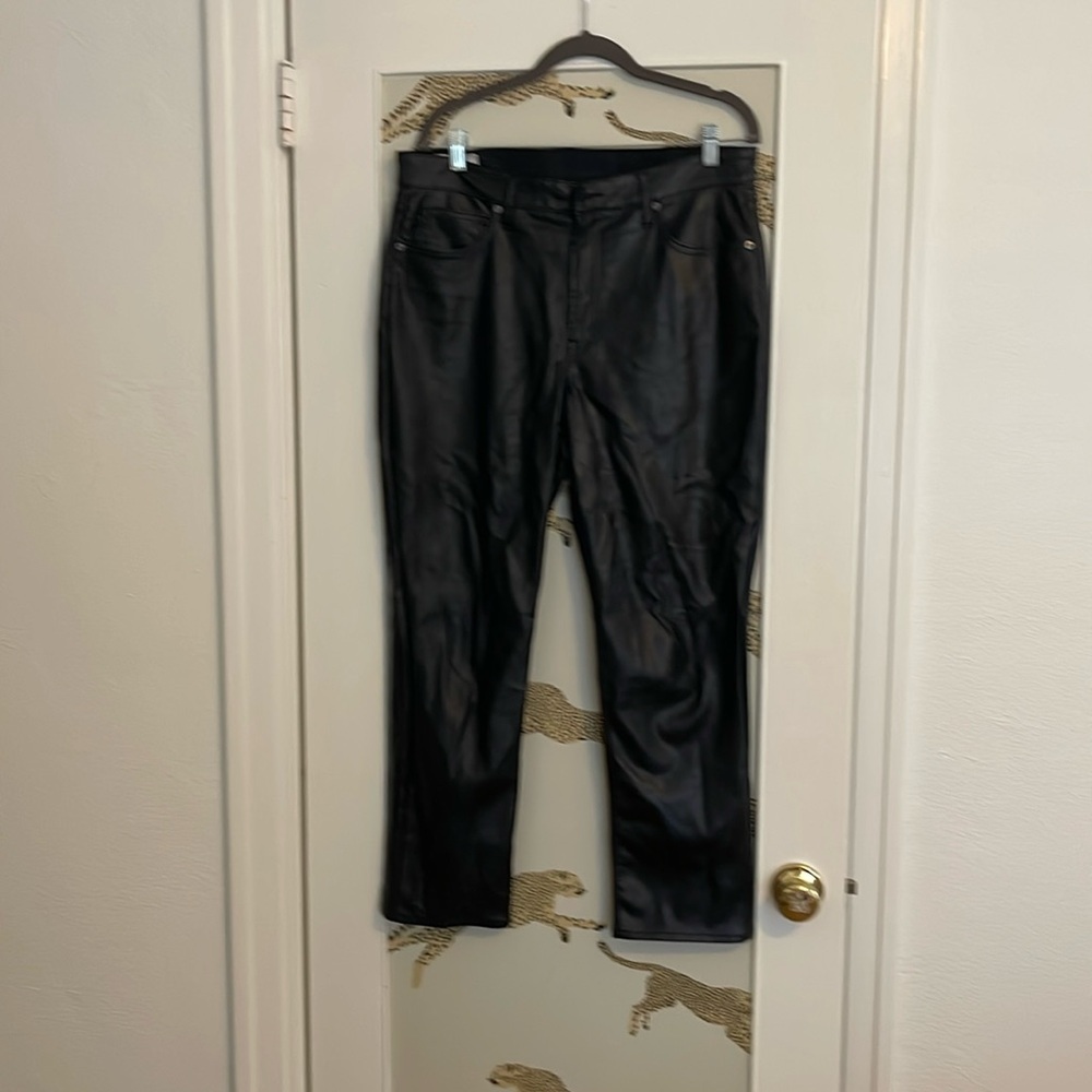 Faux Leather Black pants